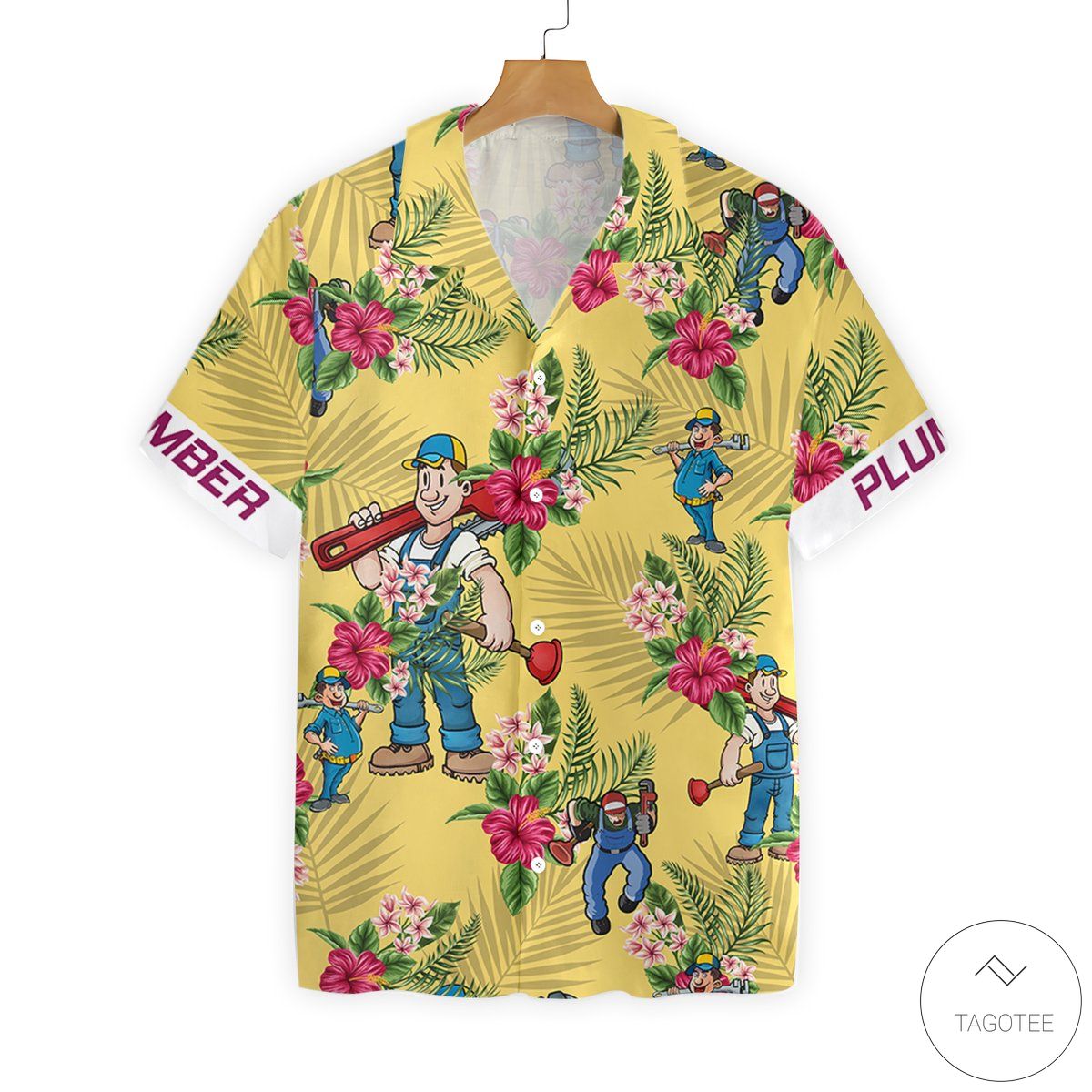 Plumber-Button-Hawaiian-Shirt