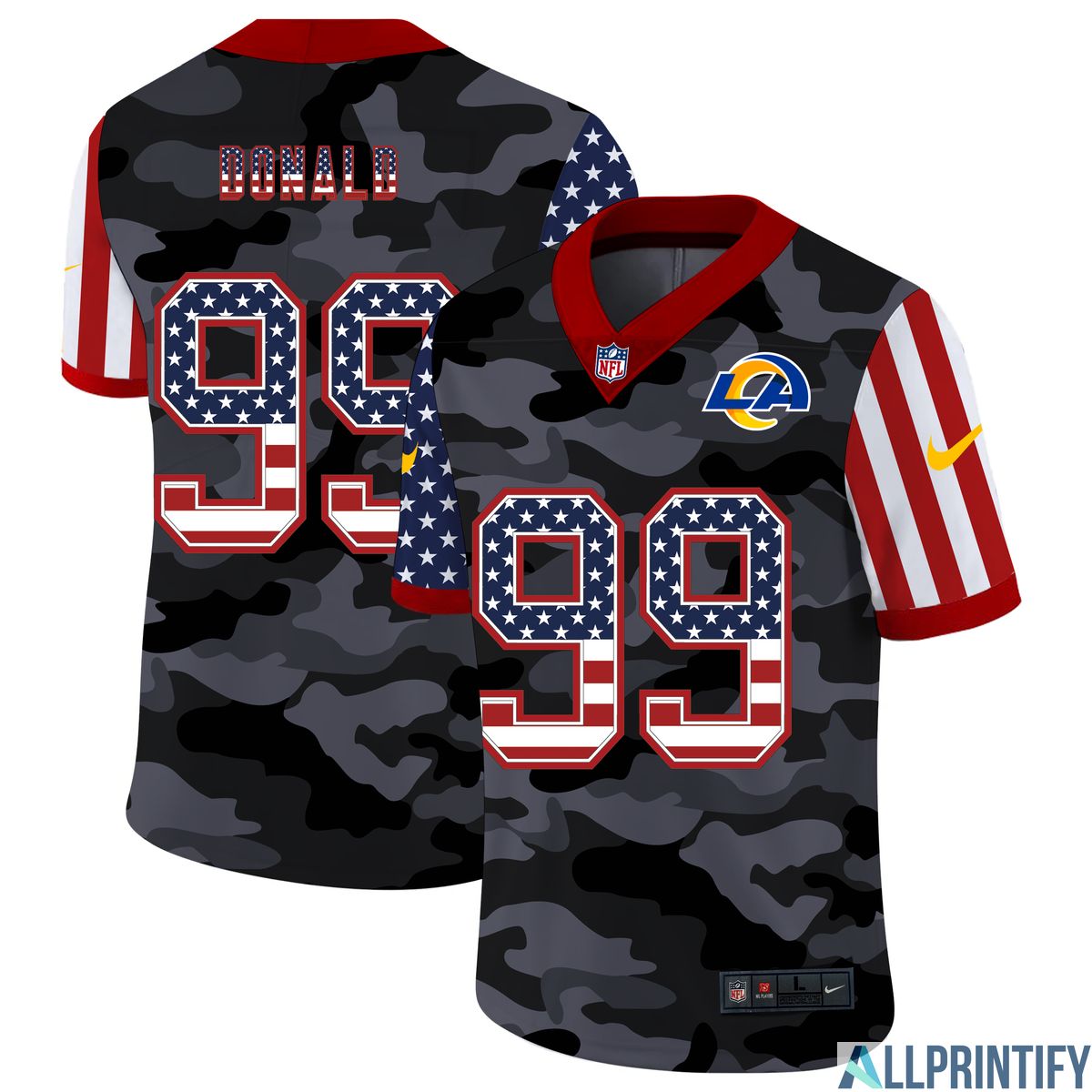 Aaron Donald 99 Los Angeles Rams Limited Player Jersey Camo