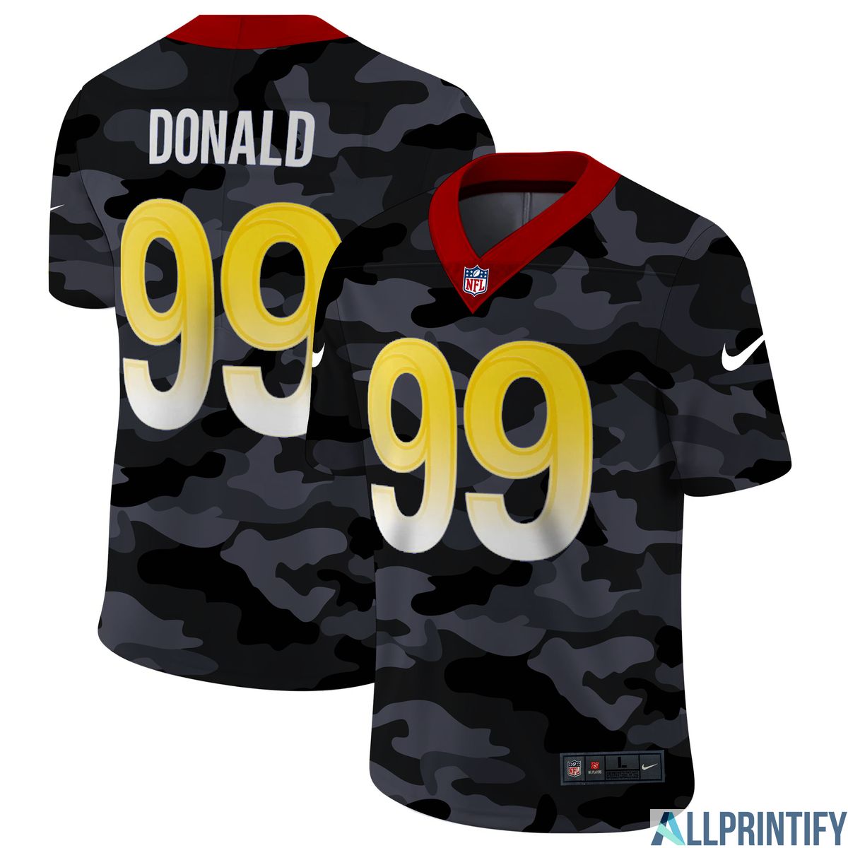Aaron Donald Los Angeles Rams 99 Limited Player Jersey Camo