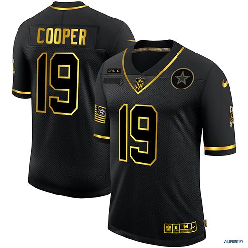 Amari Cooper Dallas Cowboys 19 Black Gold Vapor Limited Jersey