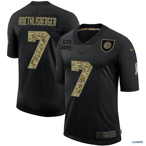 Ben Roethlisberger Pittsburgh Steelers 7 Black Camo Vapor Limited Jersey