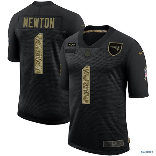 Cam Newton New England Patriots 1 Black Camo Vapor Limited Jersey