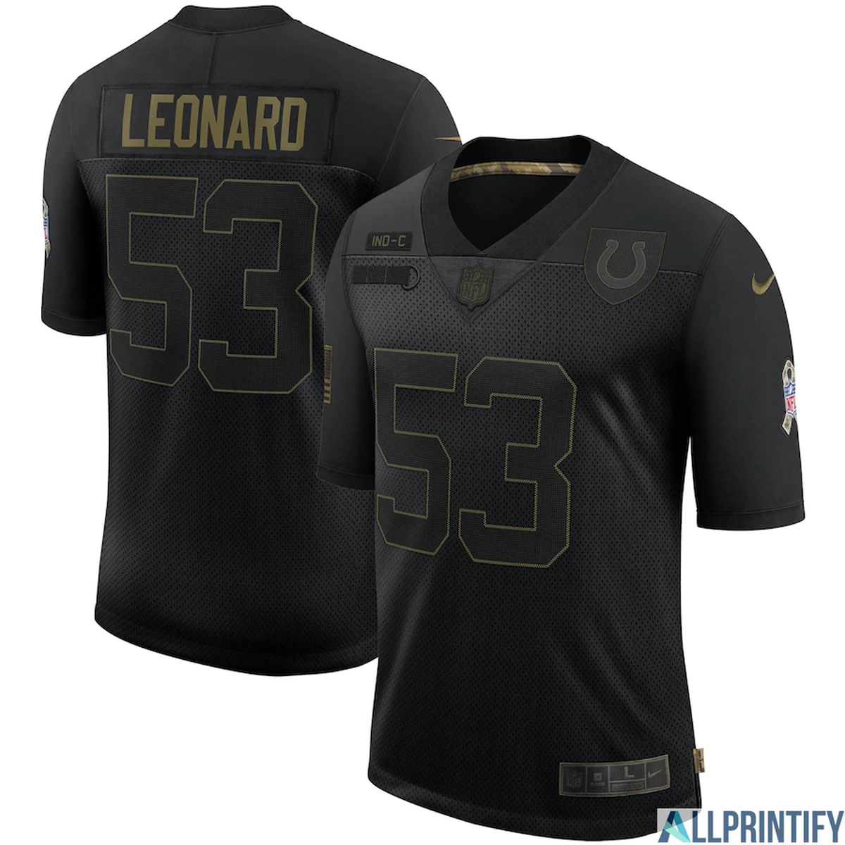 Darius Leonard Indianapolis Colts 53 Black Vapor Limited Jersey
