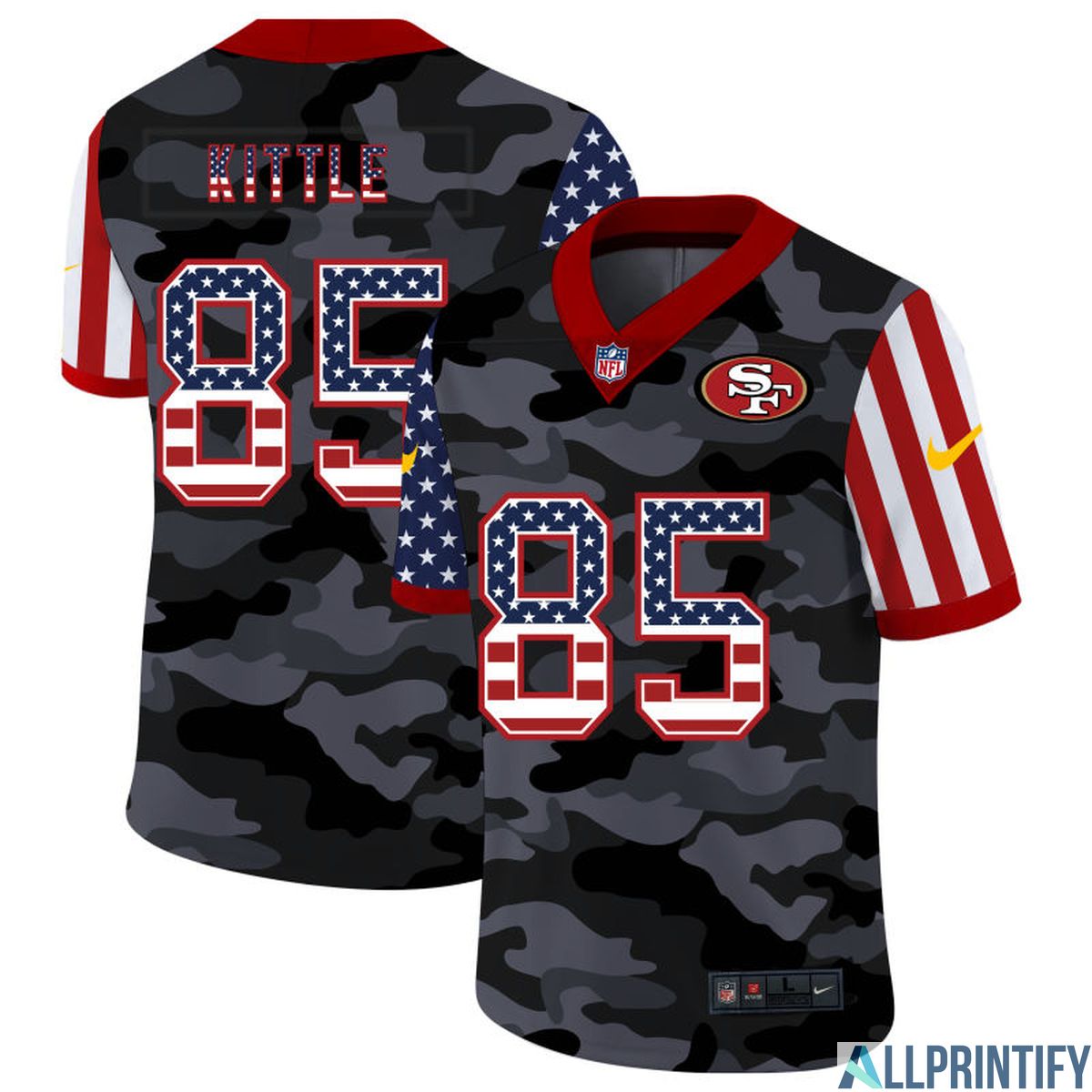 George Kittle San Francisco 49ers 85 Limited Player Jersey Camo
