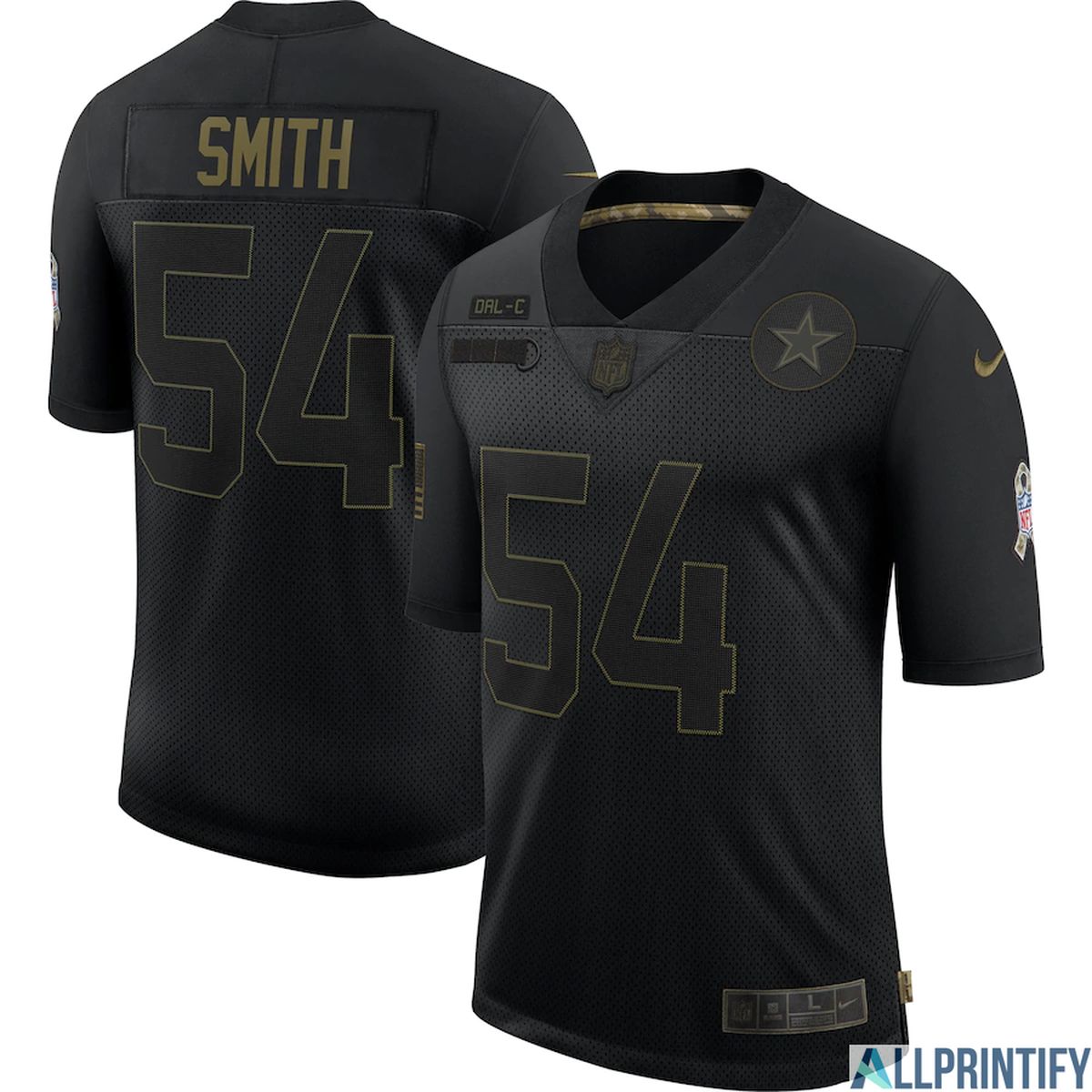 Jaylon Smith Dallas Cowboys 54 Black Vapor Limited Jersey