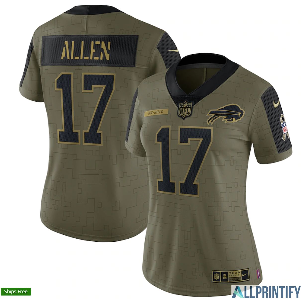 Josh Allen Atlanta Falcons 17 Olive Vapor Limited Player Jersey