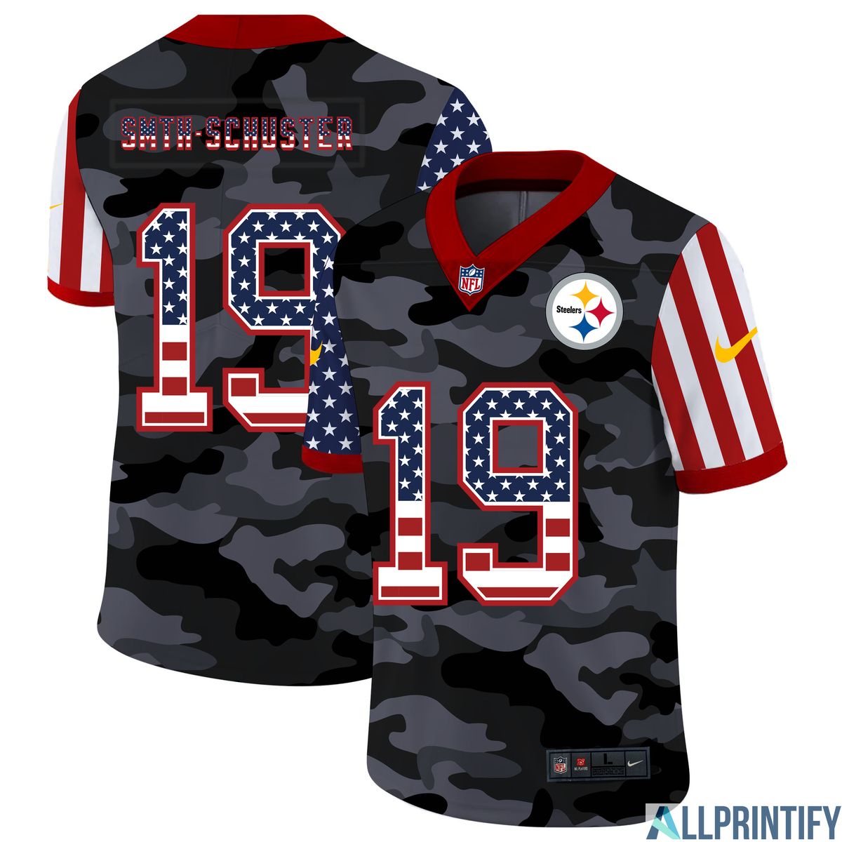 JuJu Smith-Schuster Pittsburgh Steelers 19 Limited Player Jersey Camo