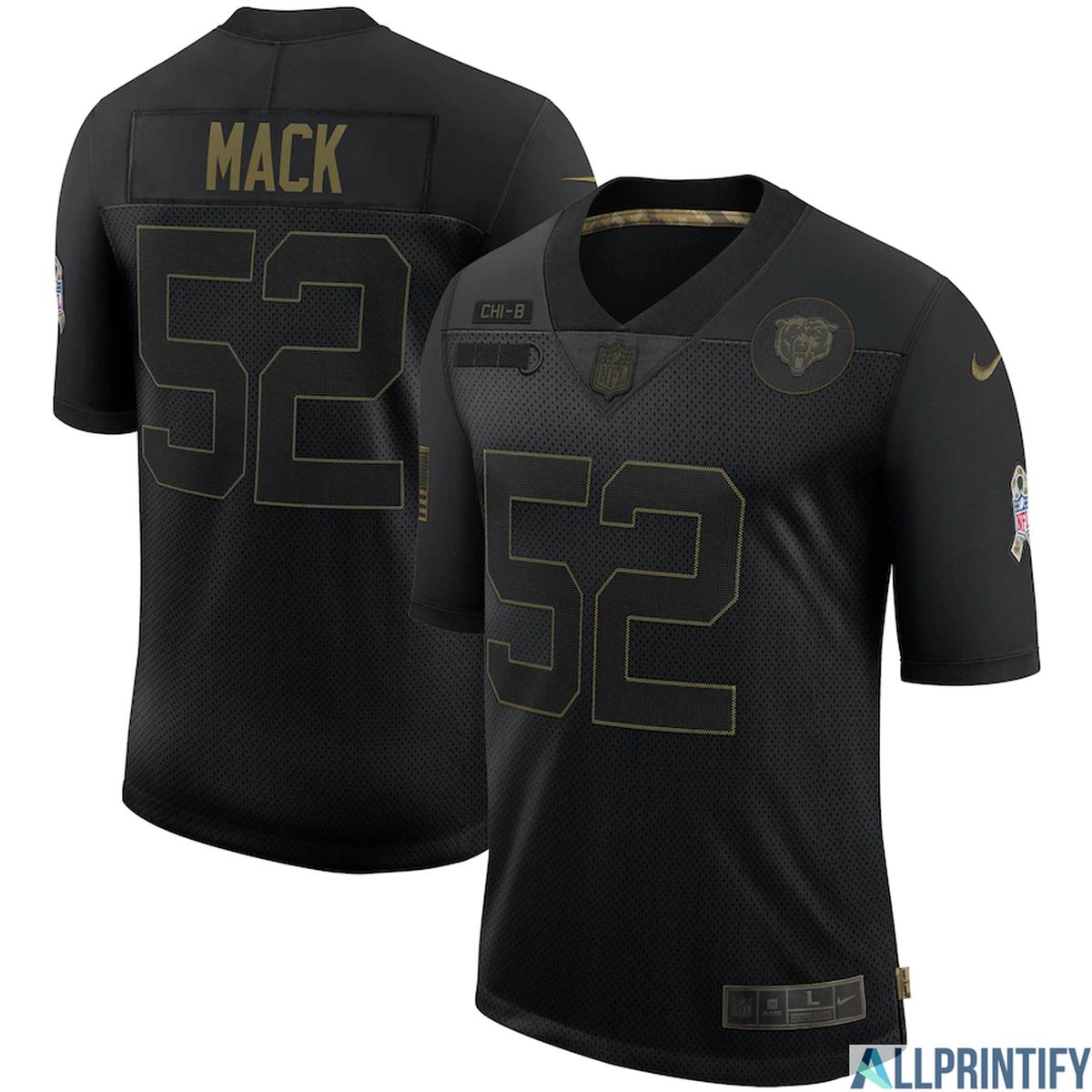 Khalil Mack Chicago Bears 52 Black Vapor Limited Jersey
