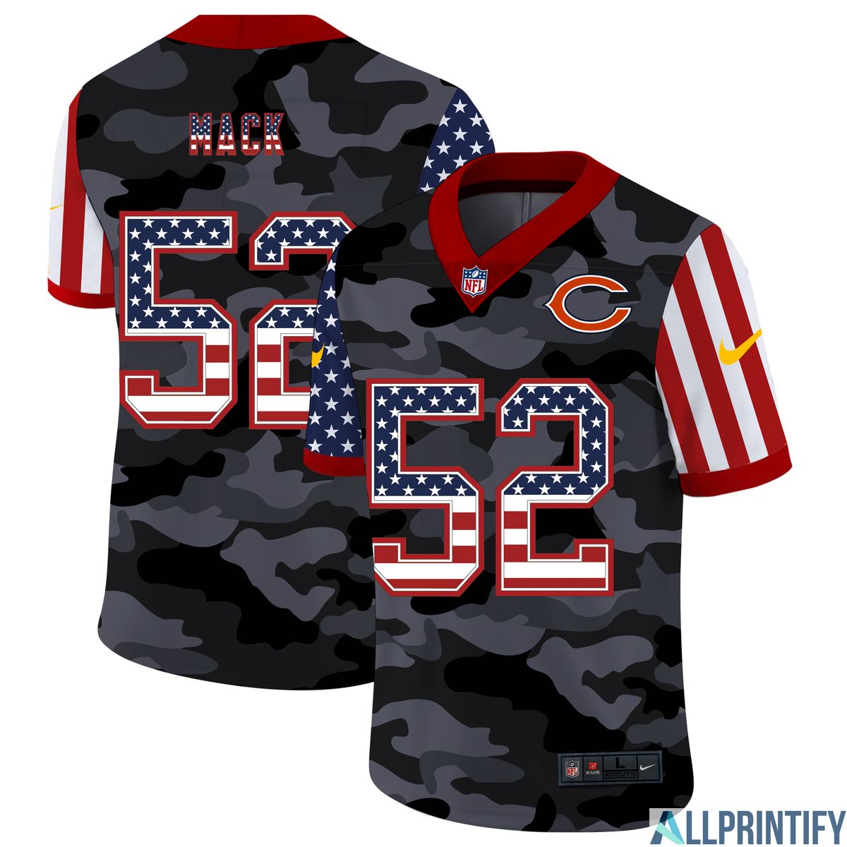 Khalil Mack Chicago Bears 52 Limited Player Jersey Camo