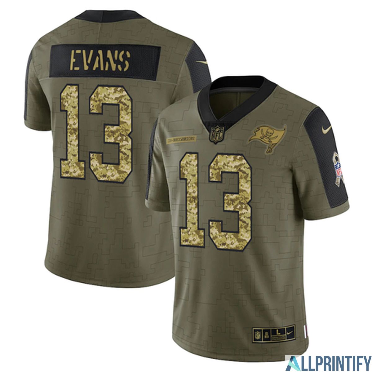 Mike Evans Tampa Bay Buccaneers 13 Olive Vapor Limited Player Jersey