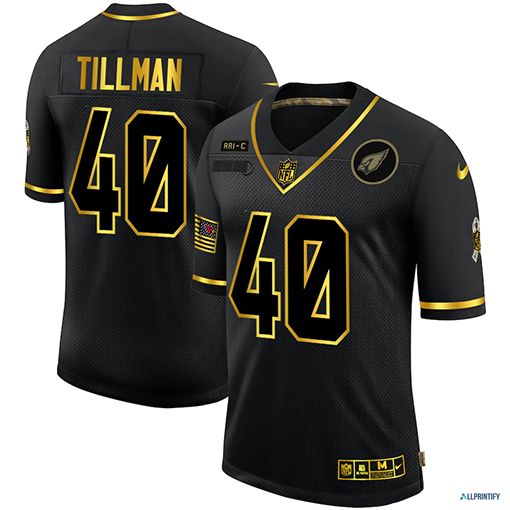 Pat Tillman Arizona Cardinals 40 Black Gold Vapor Limited Jersey