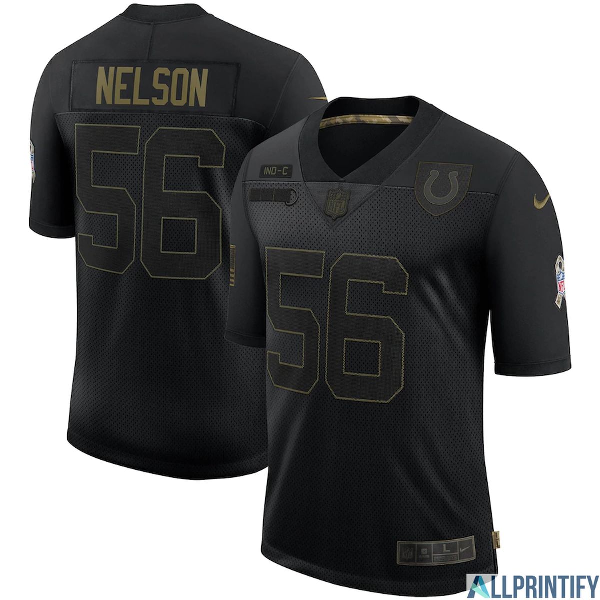 Quenton Nelson Indianapolis Colts 56 Black Vapor Limited Jersey