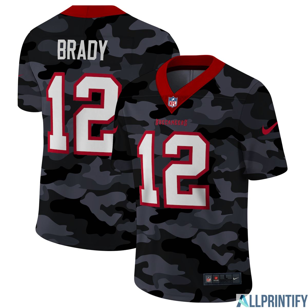 Tom Brady Tampa Bay Buccaneers 12 Limited Player Jersey Camo