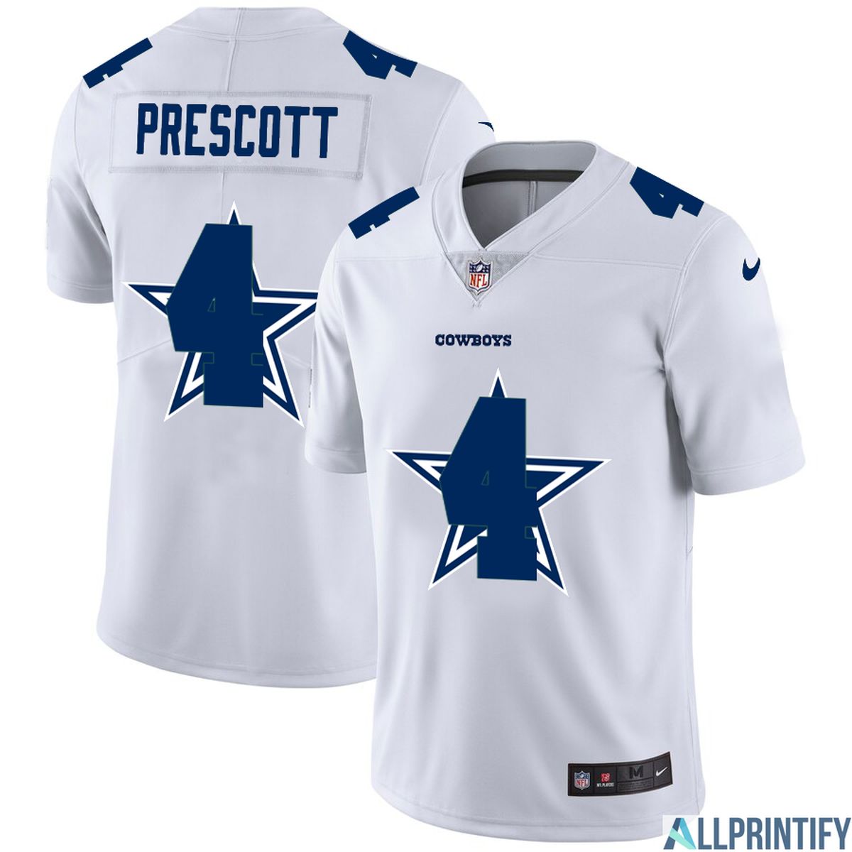 Dak Prescott Dallas Cowboys 4 White Vapor Limited Jersey