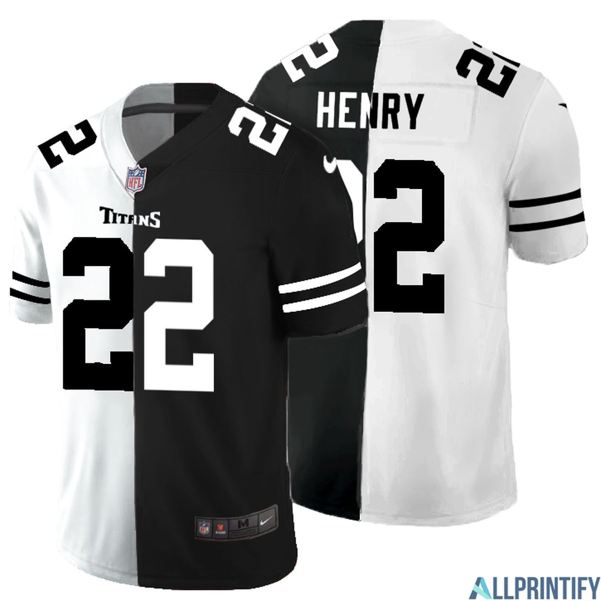 Derrick Henry Tennessee Titans 22 Black And White Vapor Limited Jersey