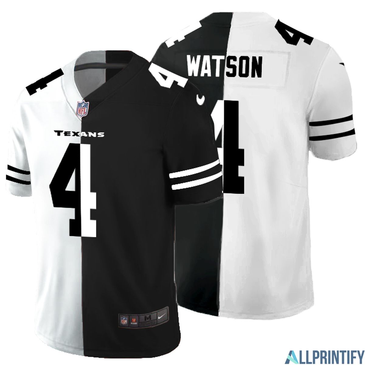 Deshaun Watson Houston Texans 4 Black And White Vapor Limited Jersey