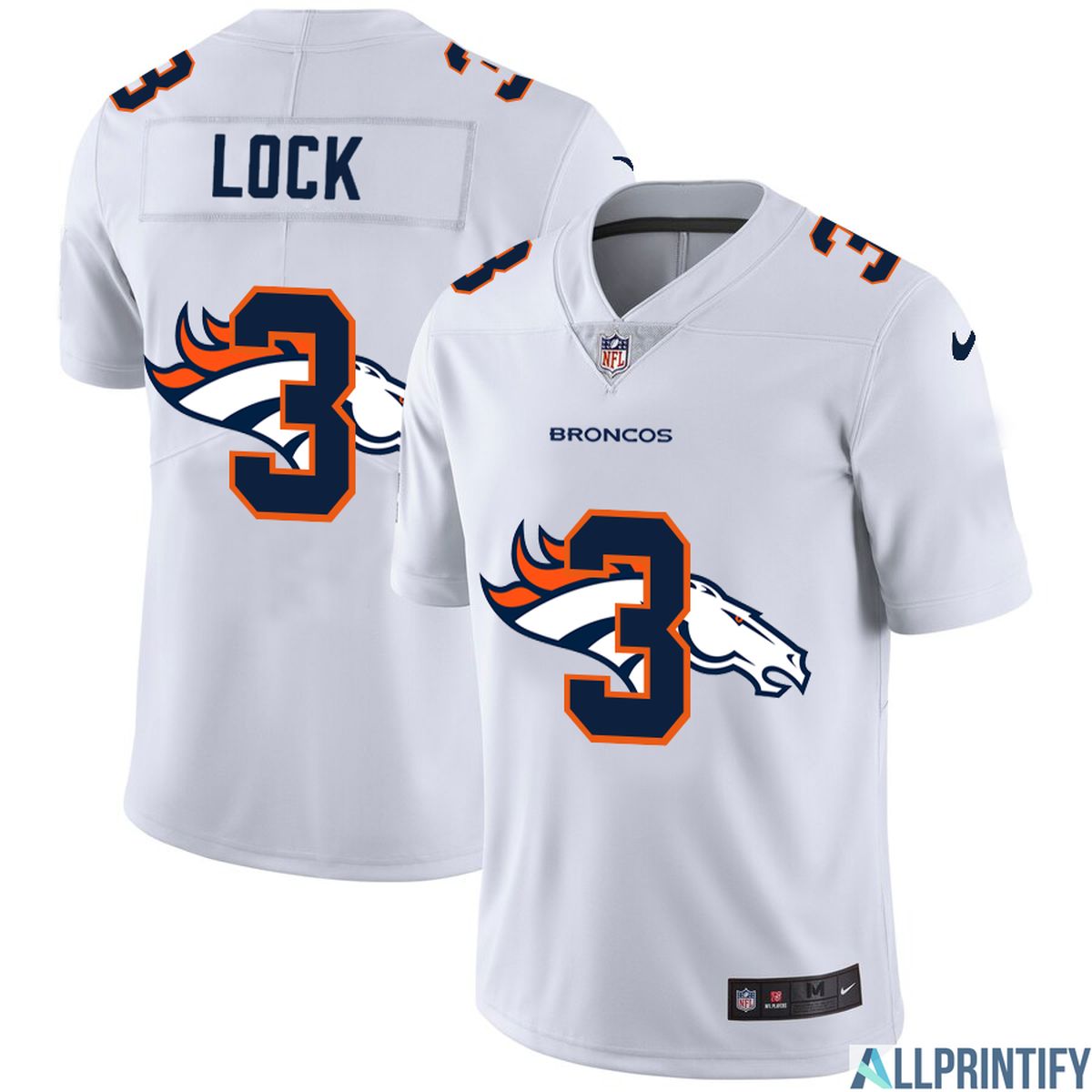 Drew Lock Denver Broncos 3 White Vapor Limited Jersey