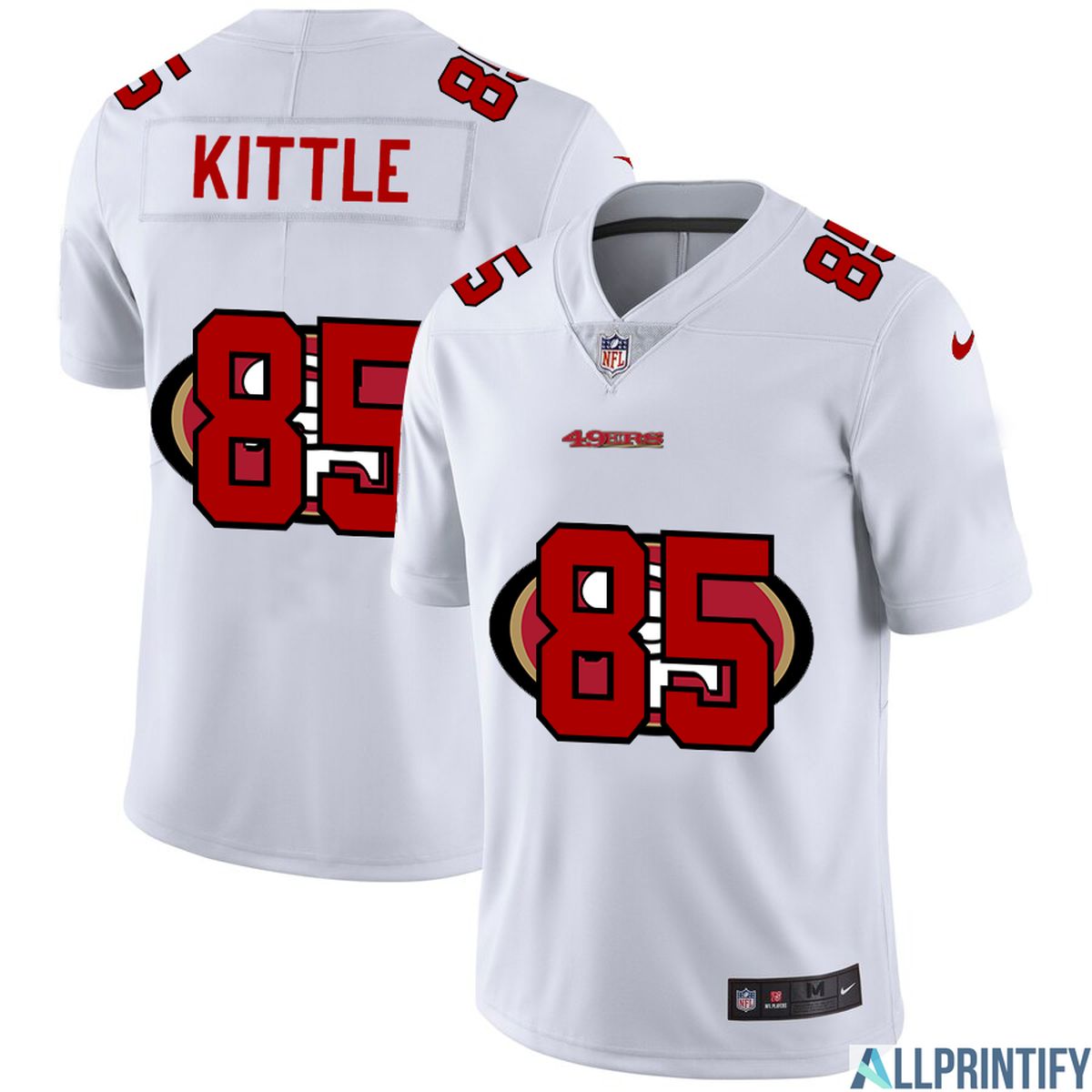 George Kittle San Francisco 49ers 85 White Vapor Limited Jersey