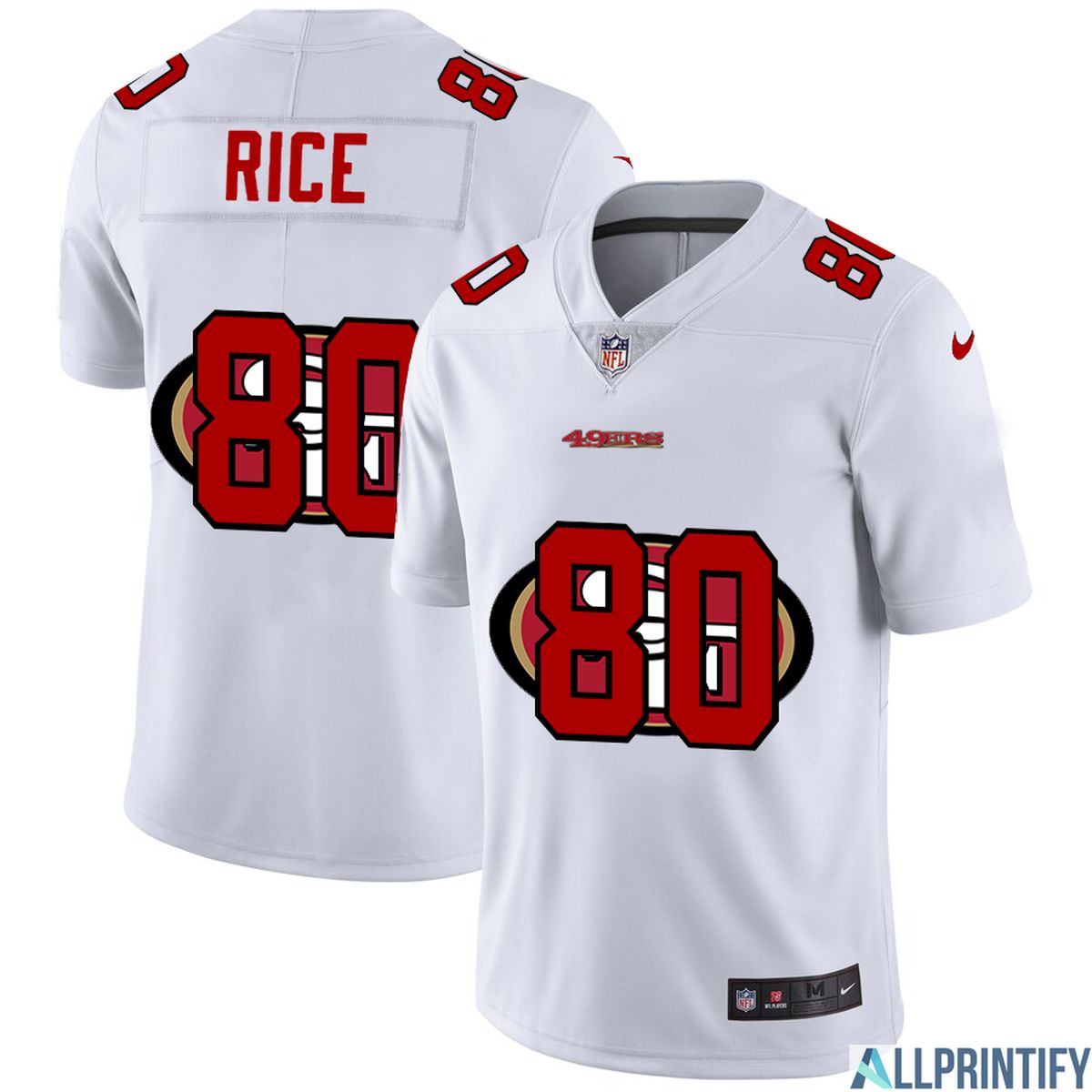 Jerry Rice San Francisco 49ers 80 White Vapor Limited Jersey