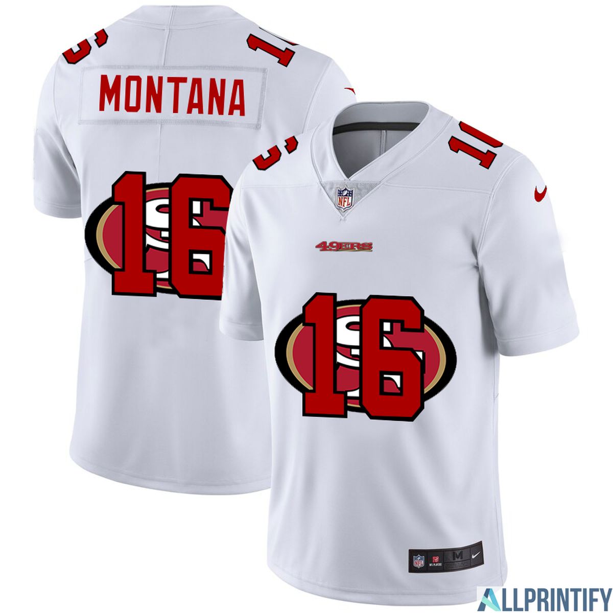Joe Montana San Francisco 49ers 16 White Vapor Limited Jersey