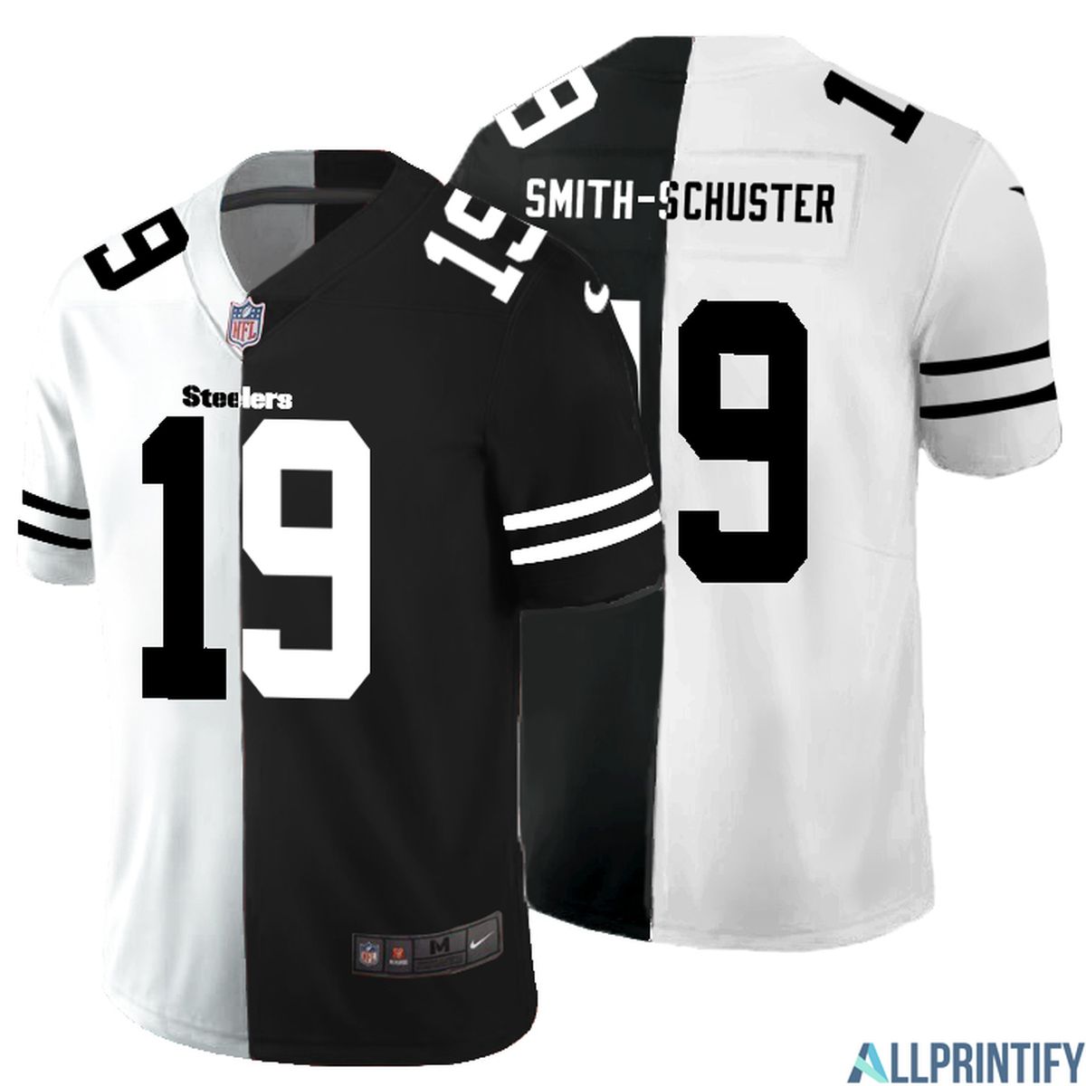 Juju Smith-schuster Pittsburgh Steelers 19 Black And White Vapor Limited Jersey
