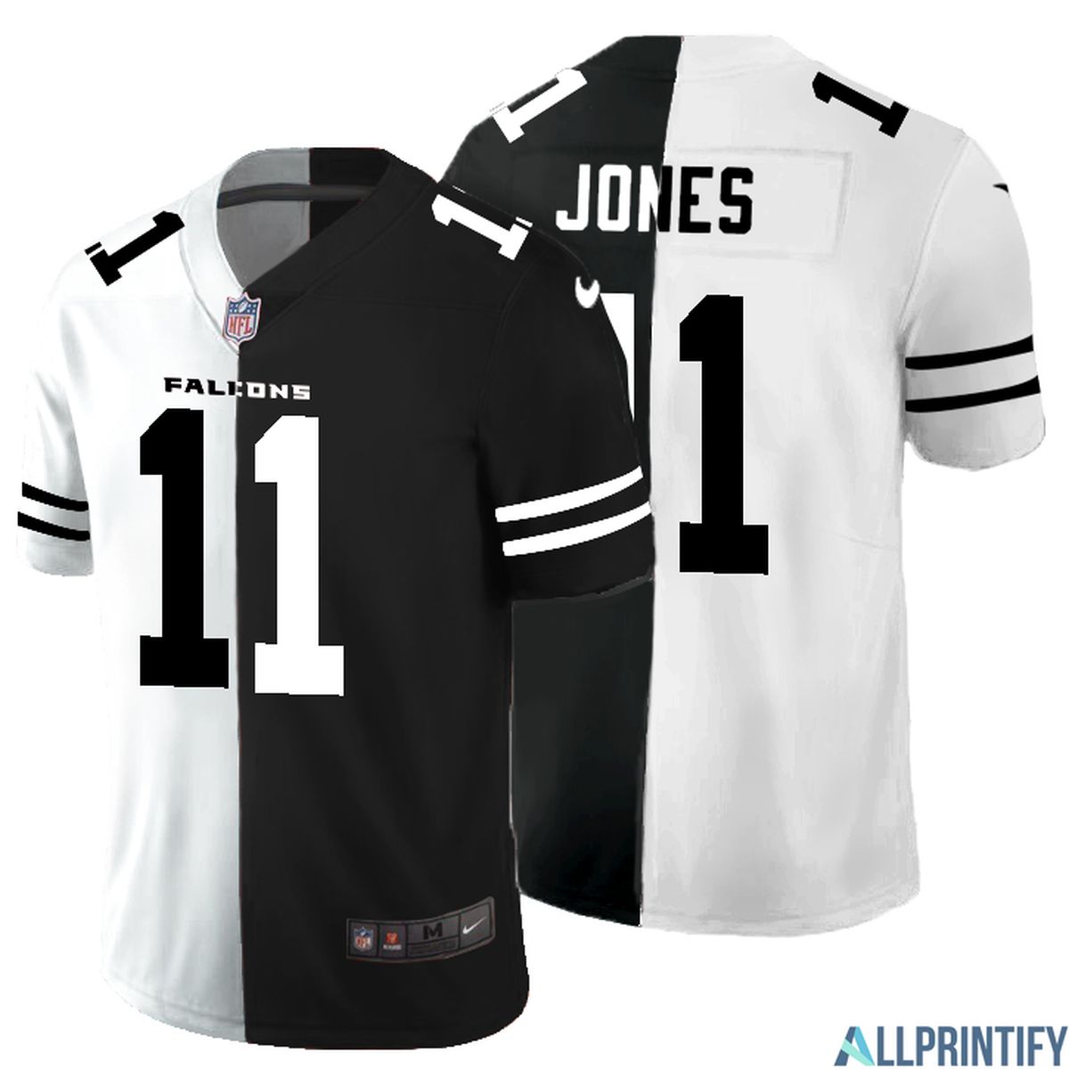 Julio Jones Atlanta Falcons 11 Black And White Vapor Limited Jersey