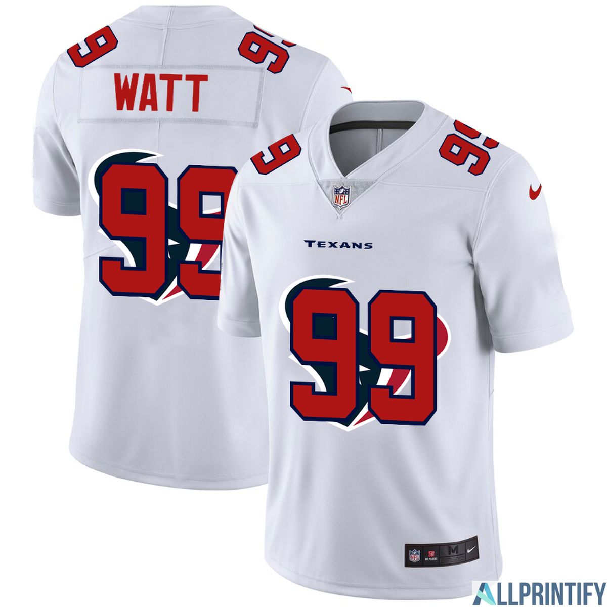 Justin James Watt Houston Texans 99 White Vapor Limited Jersey