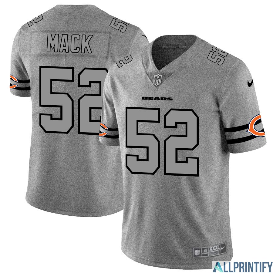 Khalil Mack Chicago Bears 52 Gray Vapor Limited Jersey