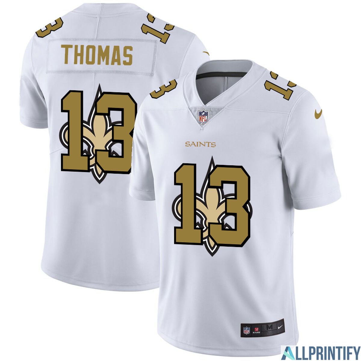Michael Thomas New Orleans Saints 13 White Vapor Limited Jersey