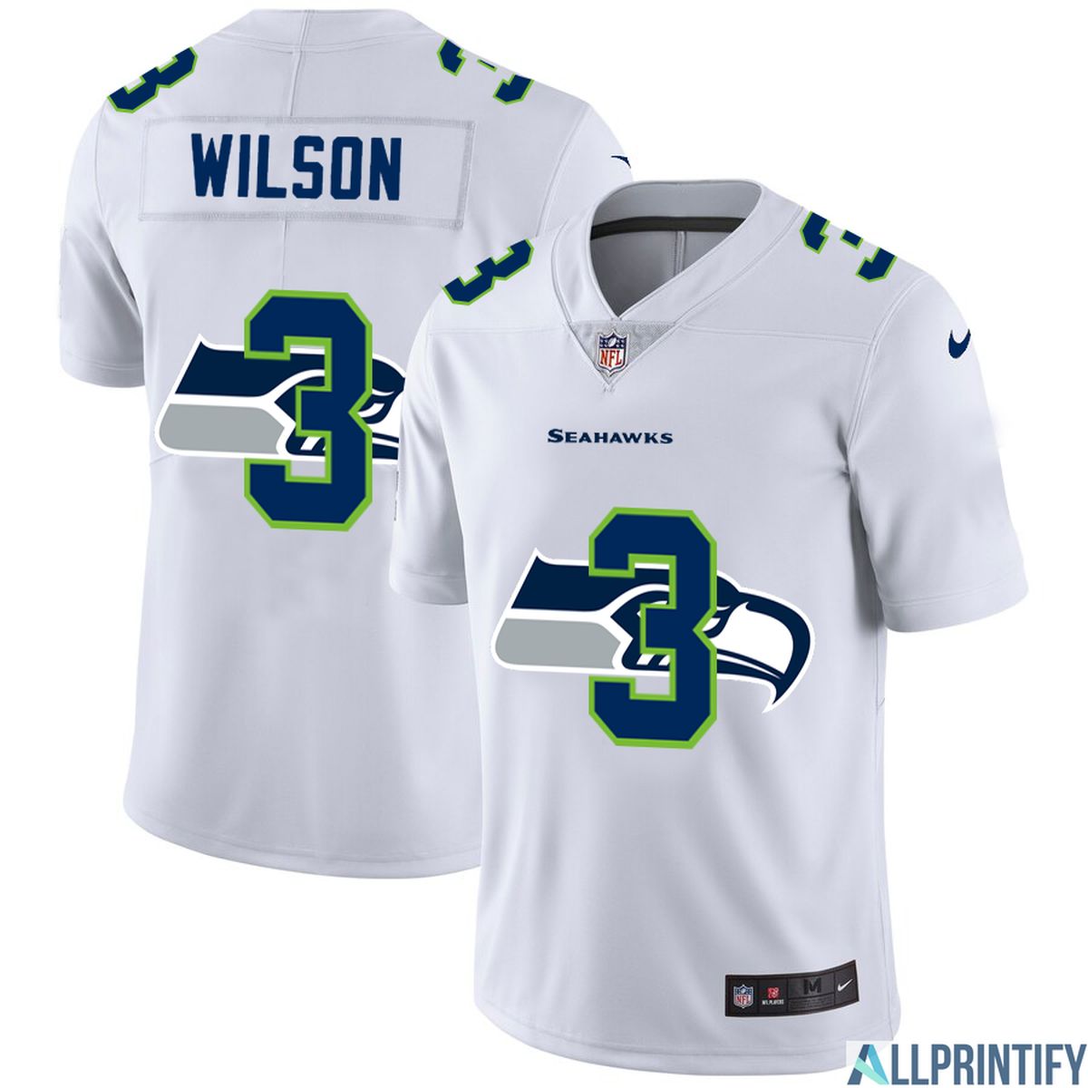Russell Wilson Seattle Seahawks 3 White Vapor Limited Jersey