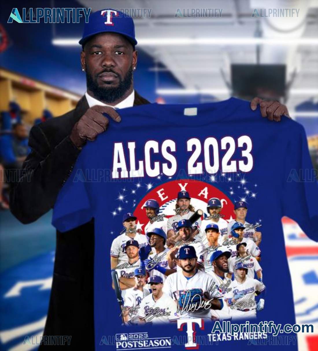 Alcs 2023 Postseason Texas Rangers Signatures Shirt