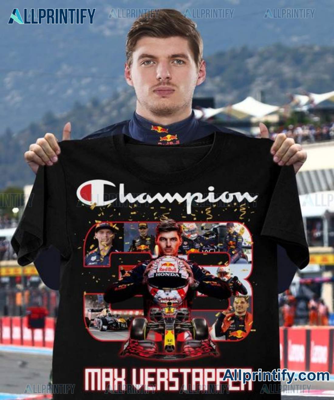 Champion 3 Time Max Verstappen Shirt