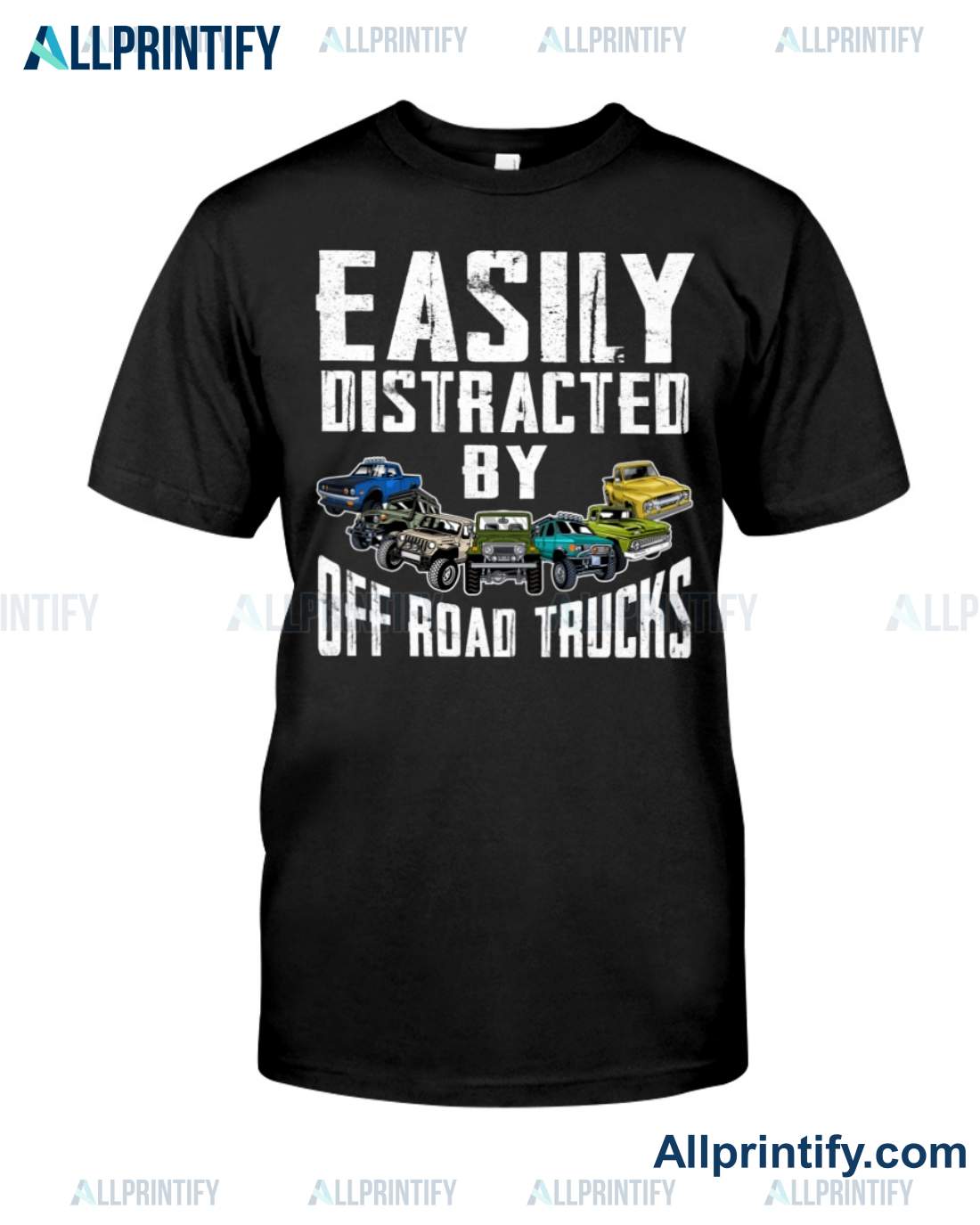 Easily Distracted By Off Road Trucks Shirt a