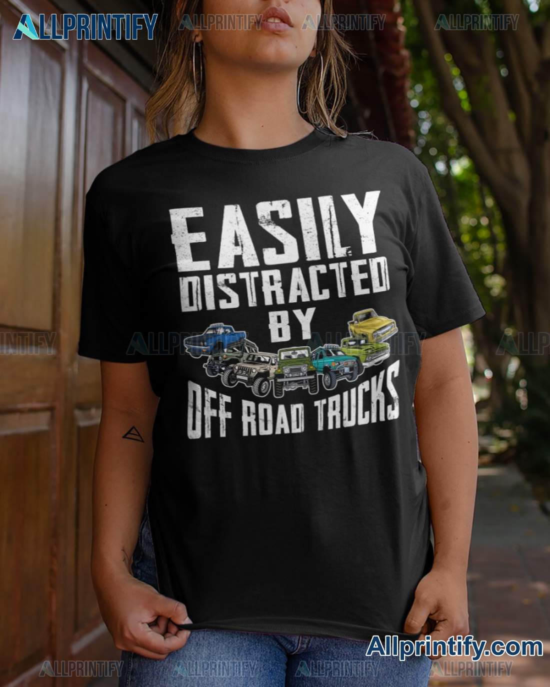 Easily Distracted By Off Road Trucks Shirt