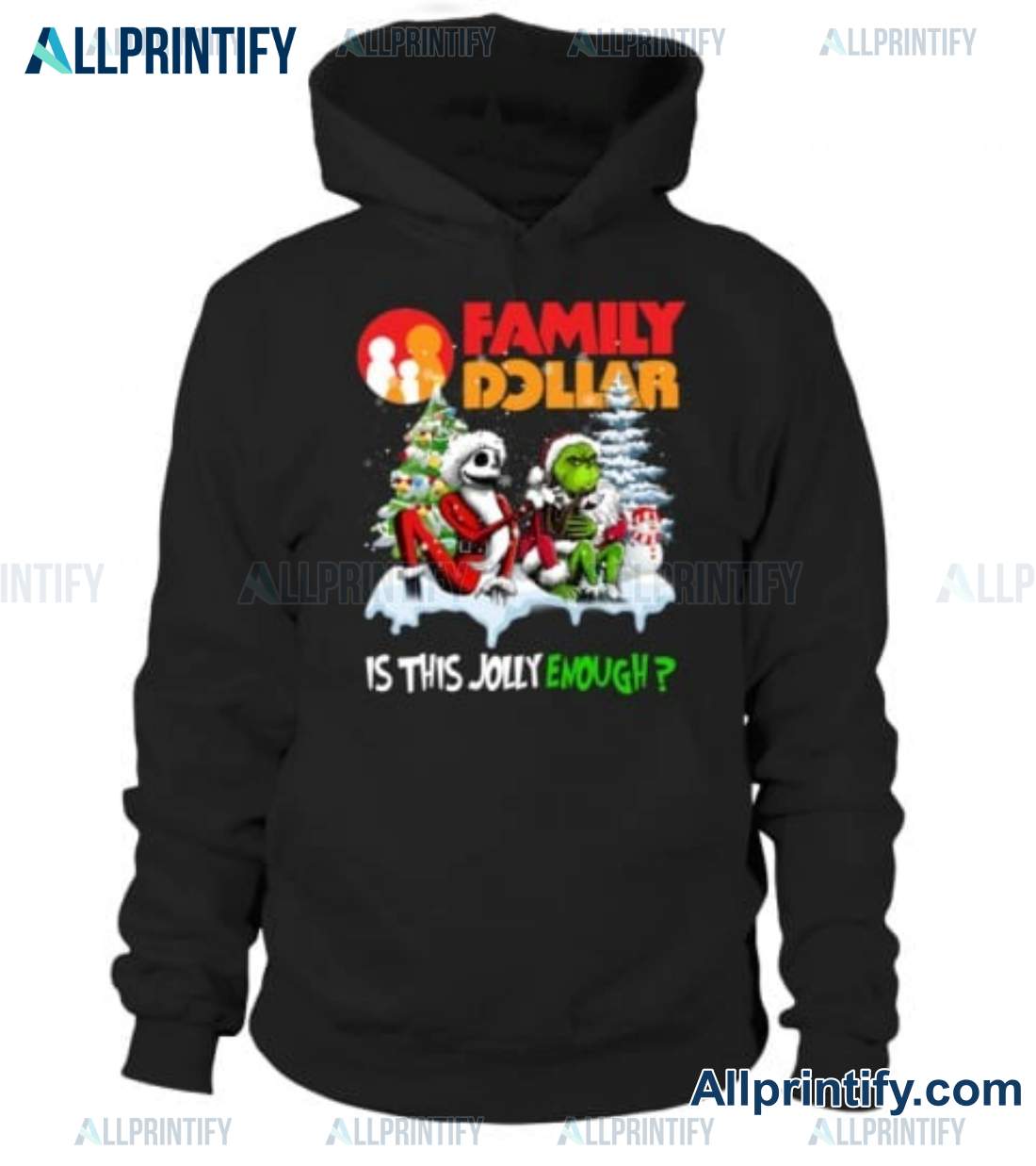 Jack Skellington And Grinch Family Dollar Is This Jolly Enough Shirt a