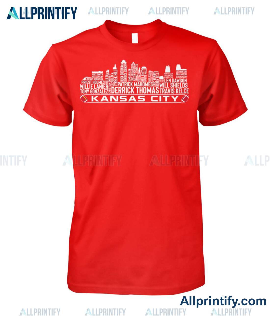 Kansas City Chiefs Players City Skylines Shirt