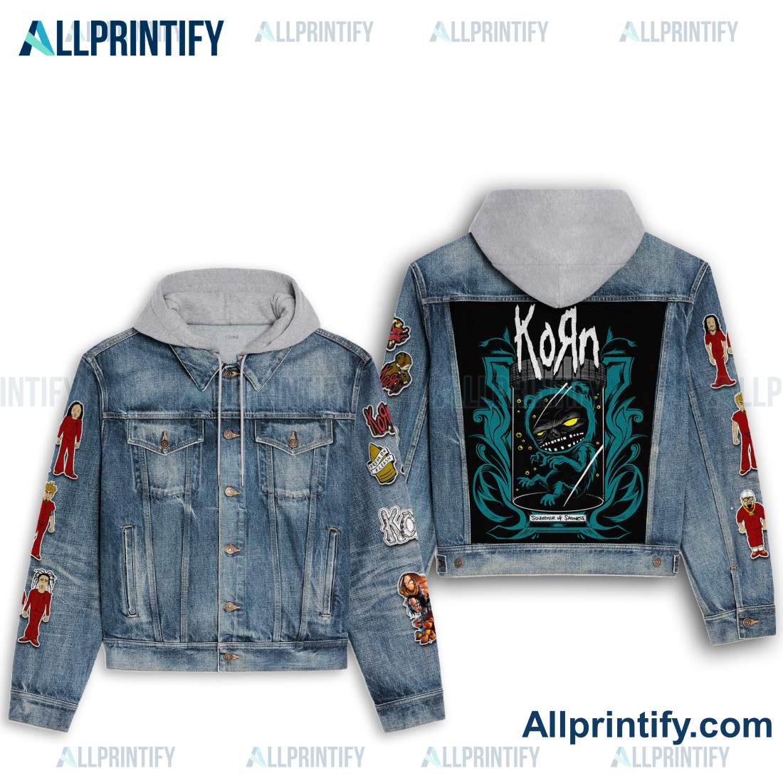 Korn Souvenir Of Sadness Hooded Denim Jacket