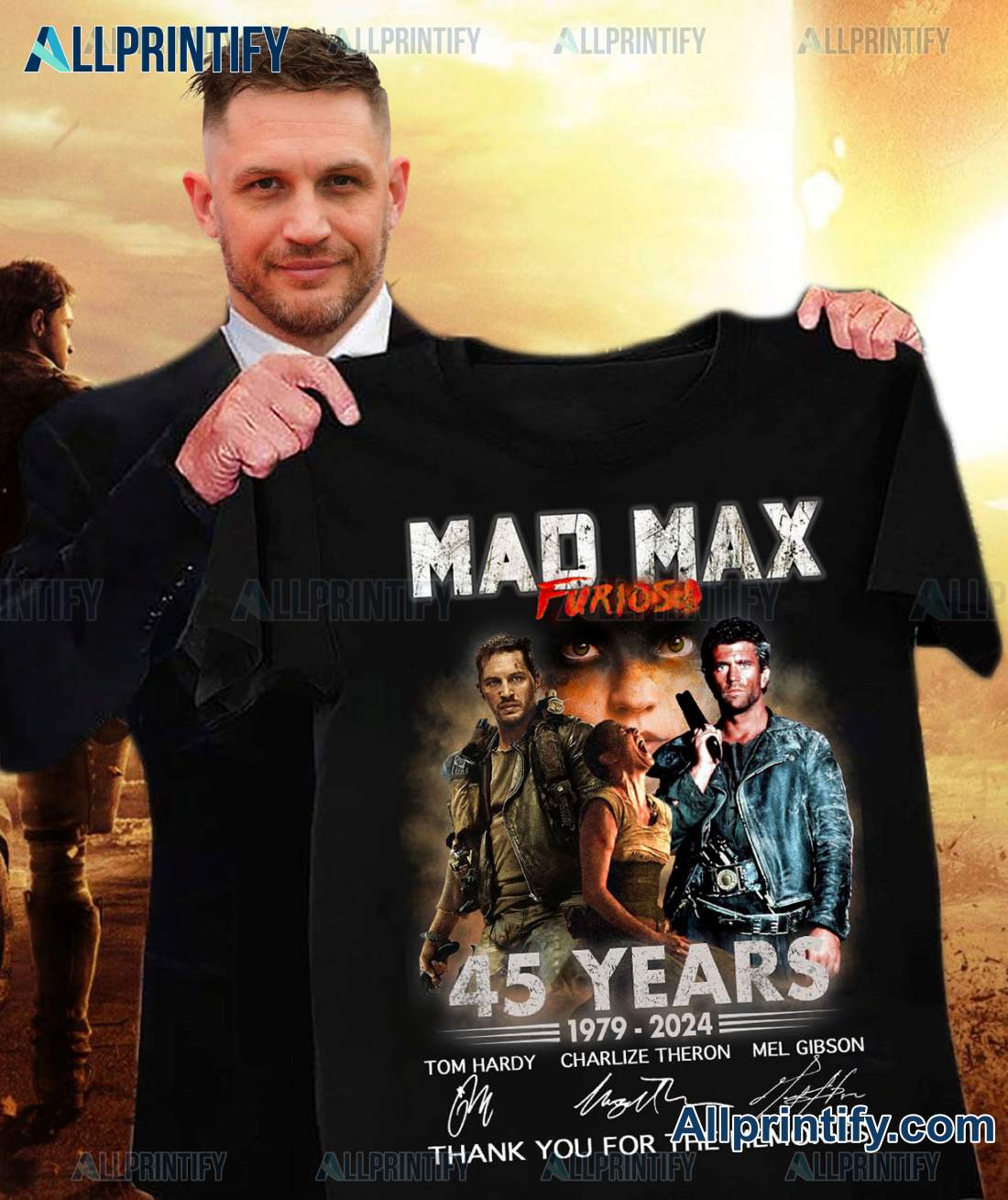 Mad Max Furiosa 45 Years 1979-2024 Signatures Thank You For The Memories Shirt, Hoodie