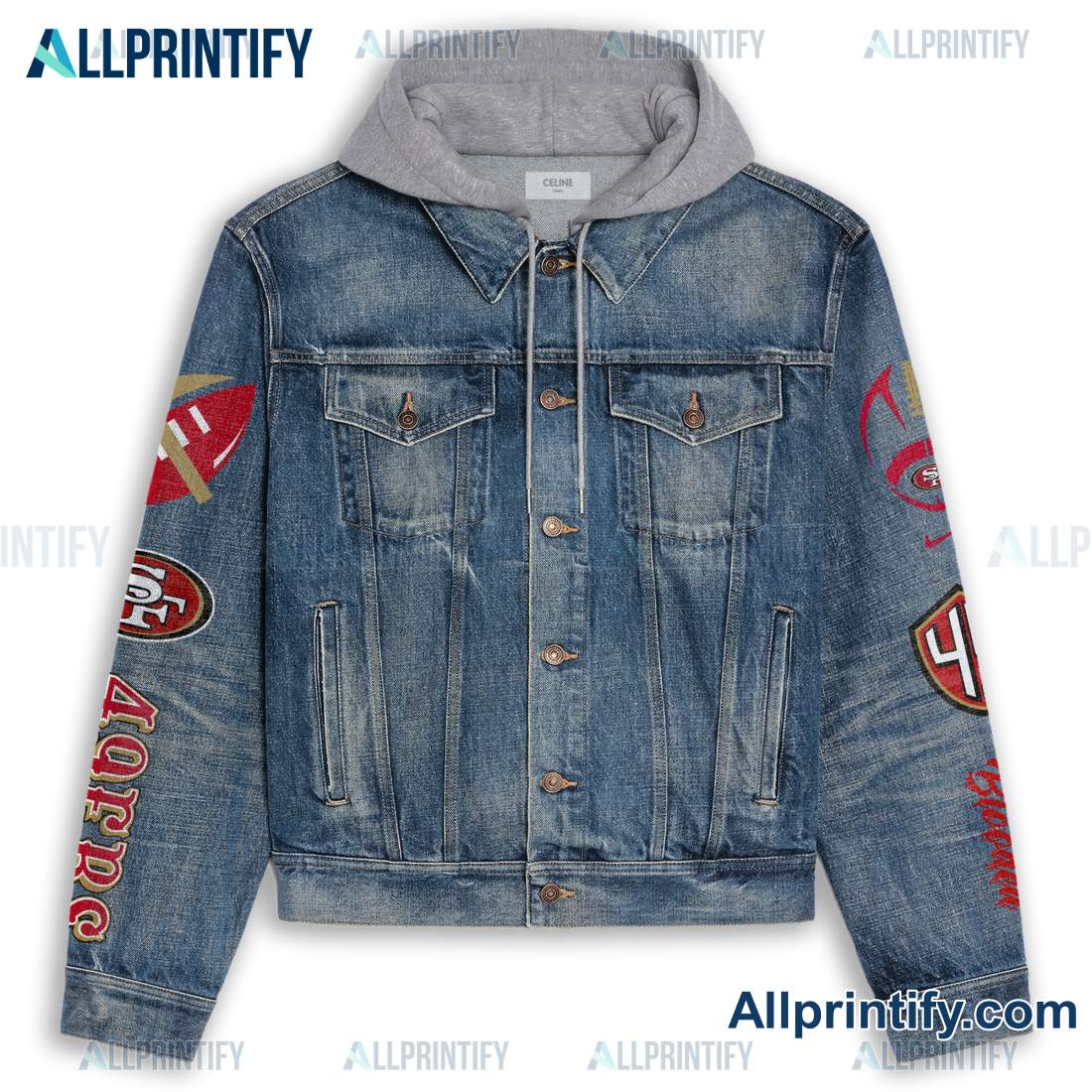 San Francisco 49ers If You Can Believe It The Mind Can Achieve It Hooded Denim Jacket a
