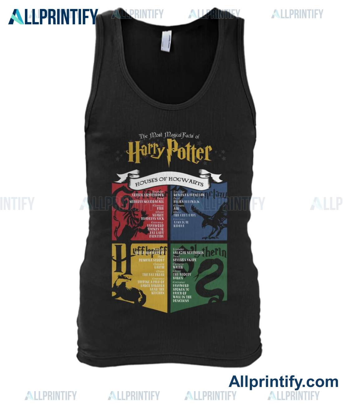 The Most Magical Facts Of Harry Potter Houses Of Hogwarts Shirt c