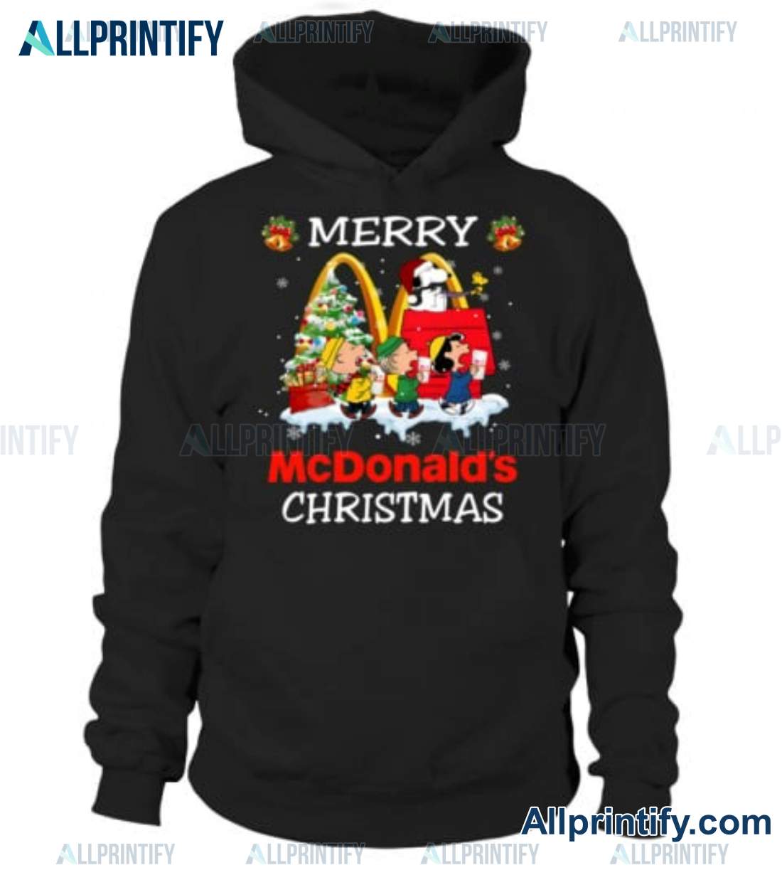 The Peanuts Merry Mcdonald's Christmas Shirt a