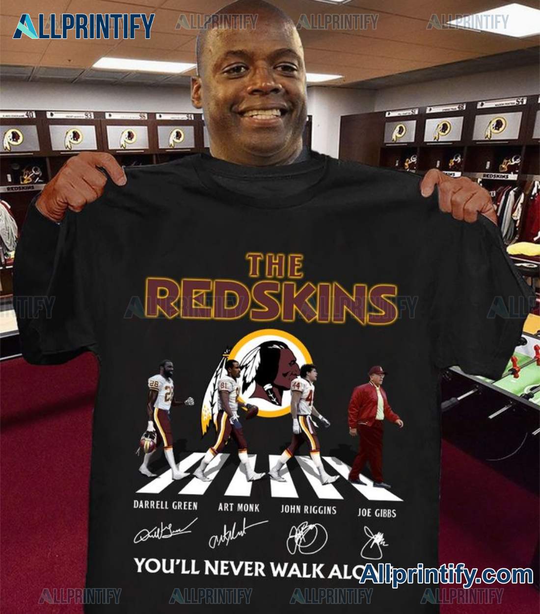 The Redskins You'll Never Walk Alone Signatures Shirt