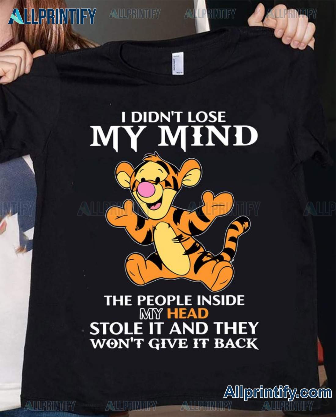 Tigger I Didn't Lose My Mind The People Inside My Head Stole It And They Won't Back Give It Back Shirt