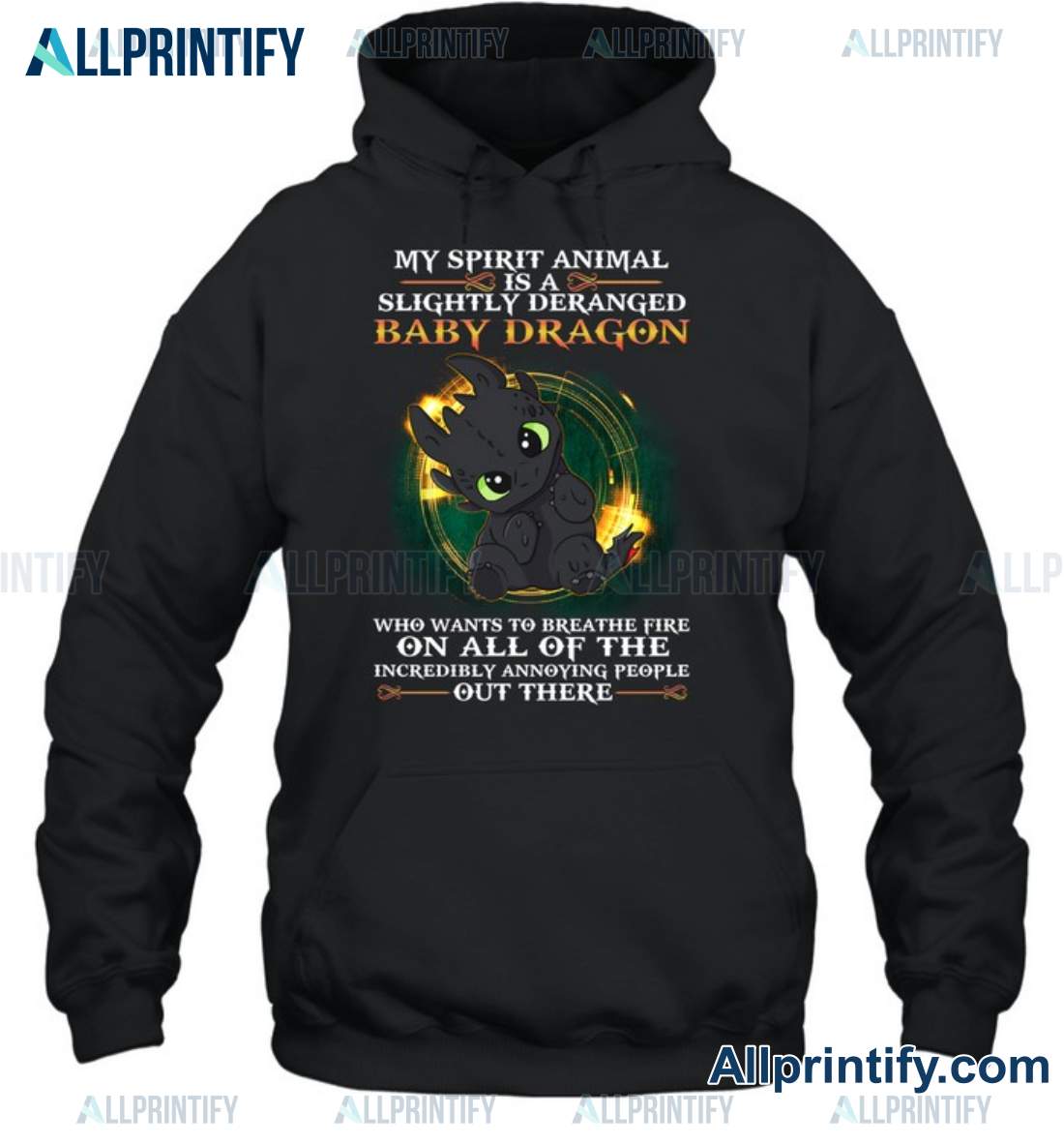 Toothless My Spirit Animal Is A Slightly Deranged Baby Dragon Shirt, Hoodie a