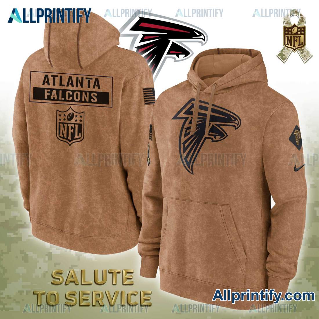 Atlanta Falcons Salute To Service NFL 2023 Hoodie