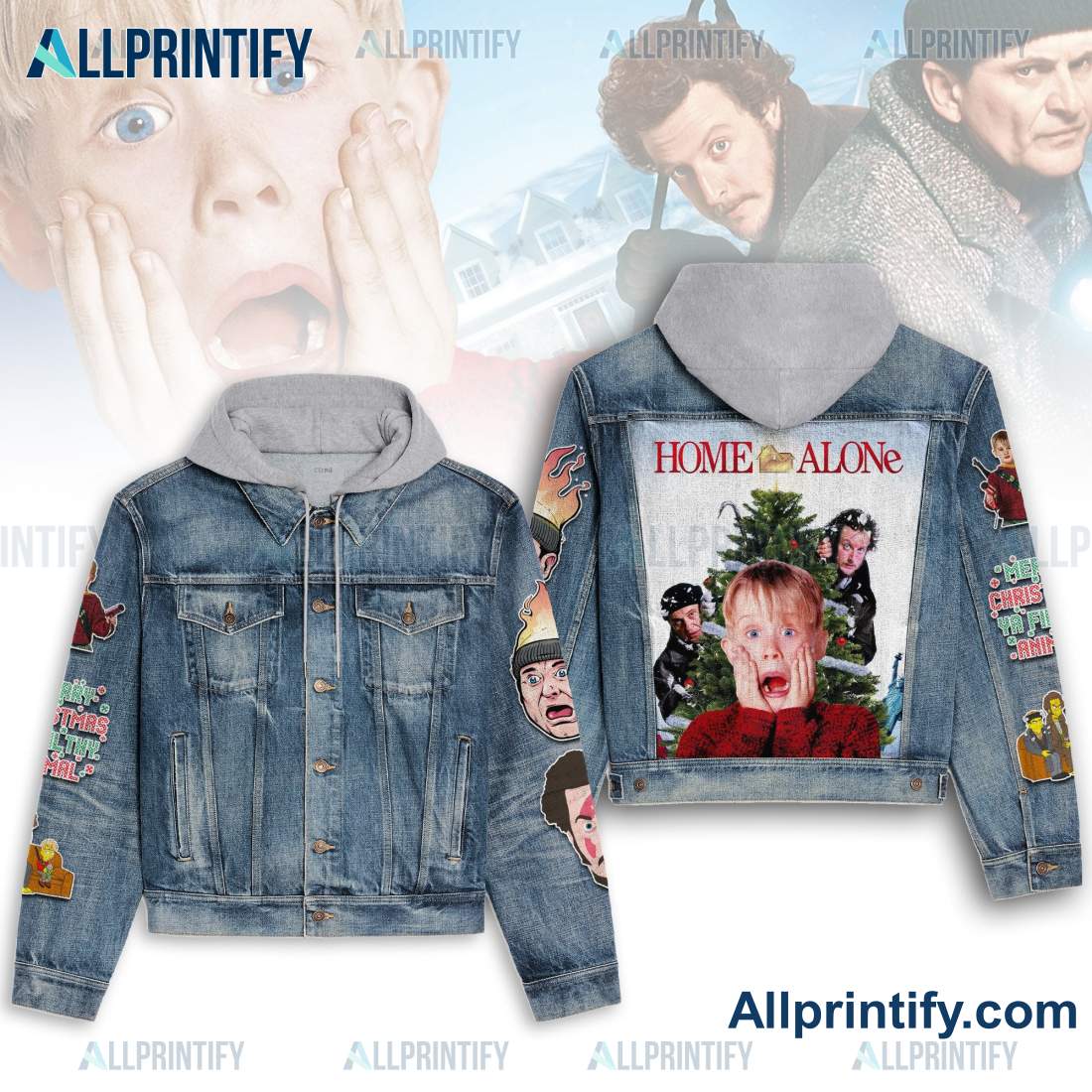 Home Alone Movie Hooded Jean Jacket
