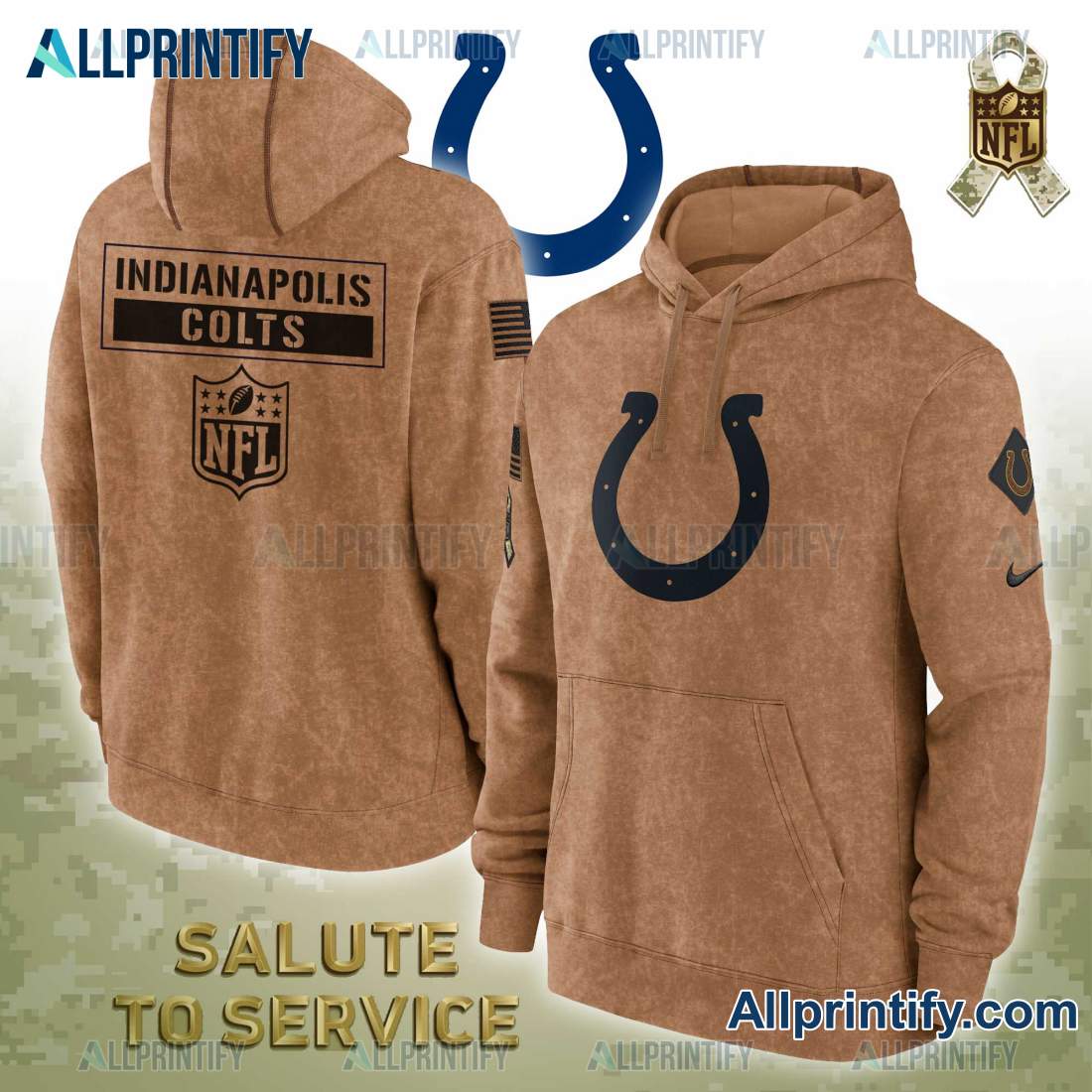 Indianapolis Colts Salute To Service NFL 2023 Hoodie