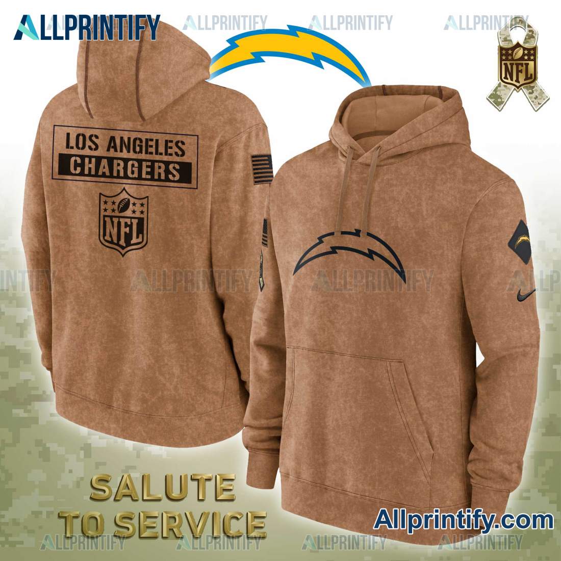 Los Angeles Chargers Salute To Service NFL 2023 Hoodie