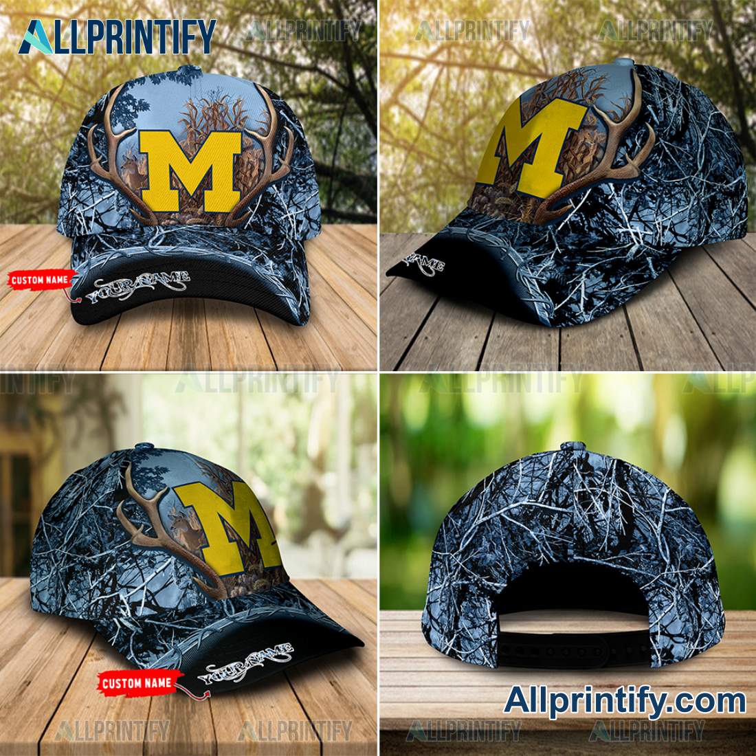 NCAA Michigan Wolverines Hunting Camo Cap