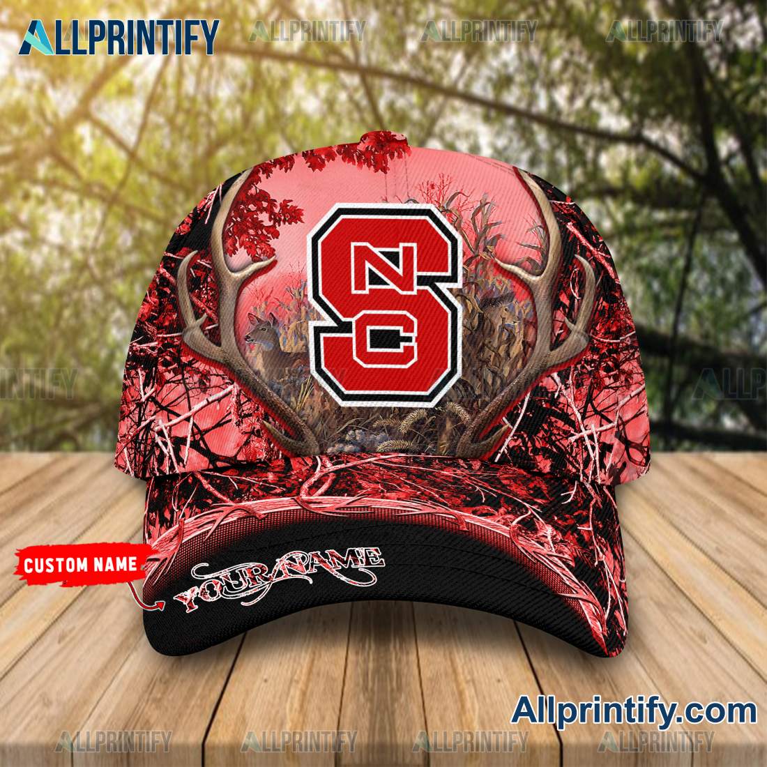NCAA Nc State Wolfpack Hunting Camo Cap a